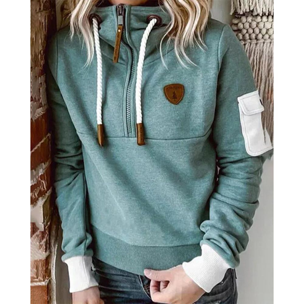 Felpa con cappuccio da donna elegante e morbida - Maglione spesso e confortevole 2