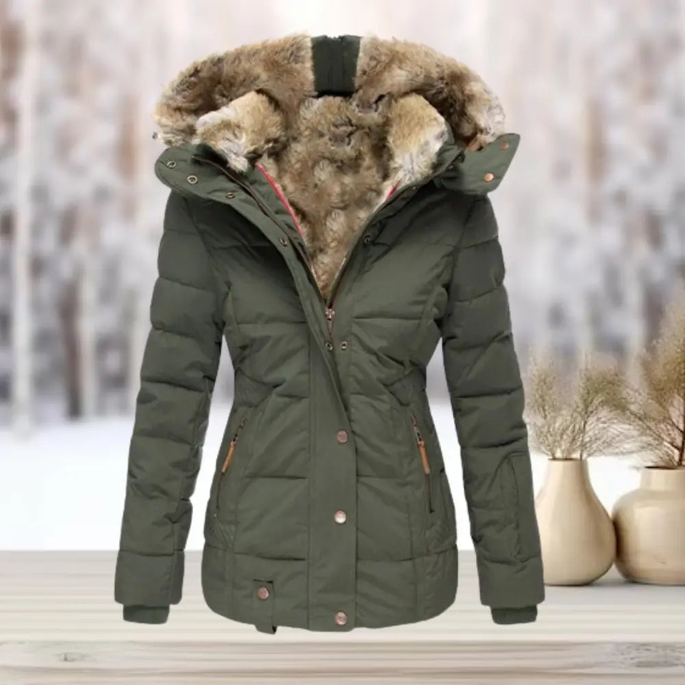 Fitted Down Puffer Jacket for Women – Warm &amp; Stylish Winter Coat 3