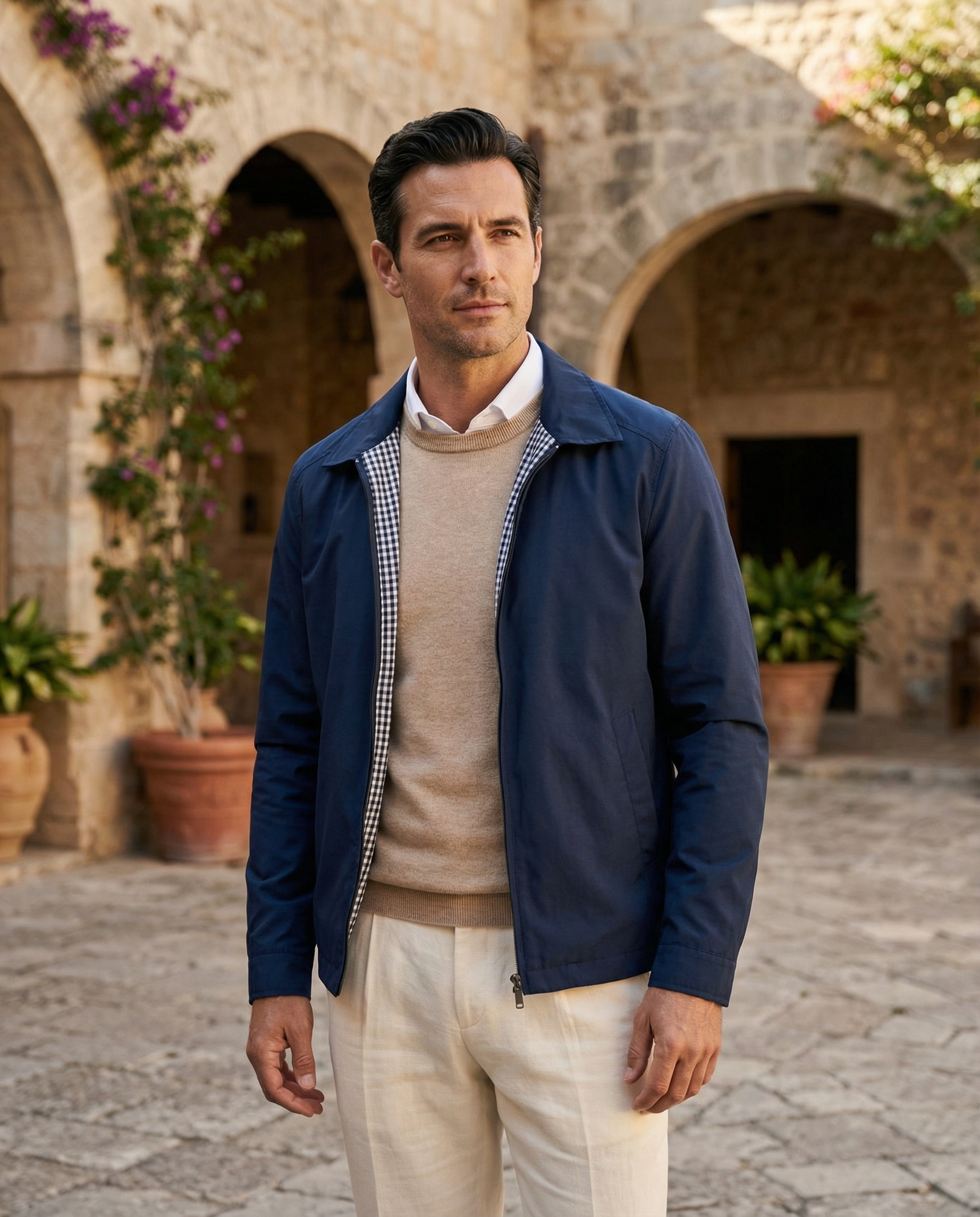 Giacca Casual Moderna Uomo | Zip Integrale & Protezione Antivento