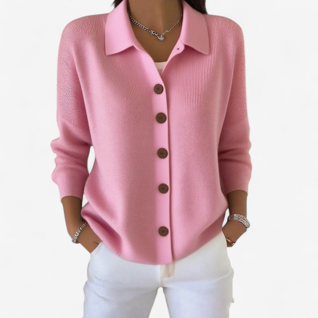 Adrienne™ Elegante giacca abbottonata 0