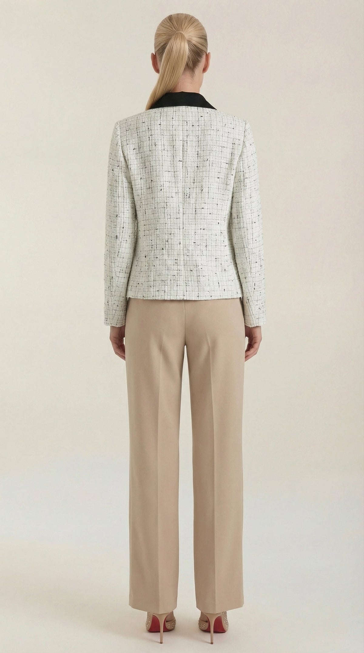 Giacca Donna | Collo a Contrasto ed Eleganza Chic