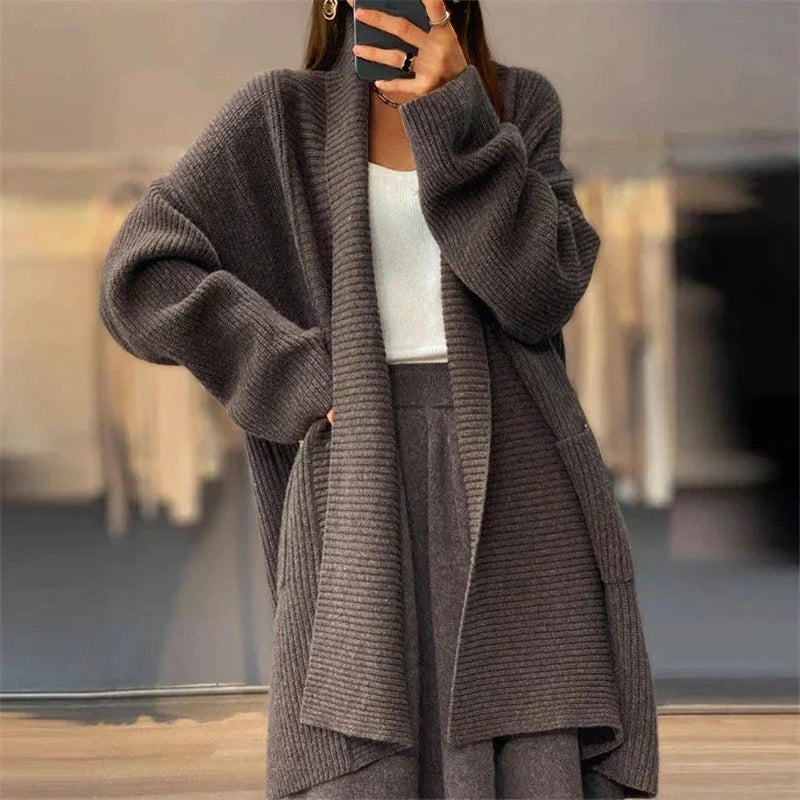 Giacca Donna | Maglia a Coste Aperta