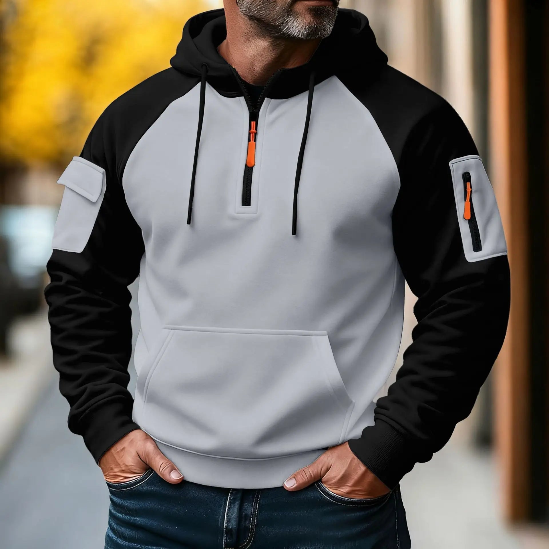 Giacca Uomo | Cappuccio e Chiusura Zip Regolabile