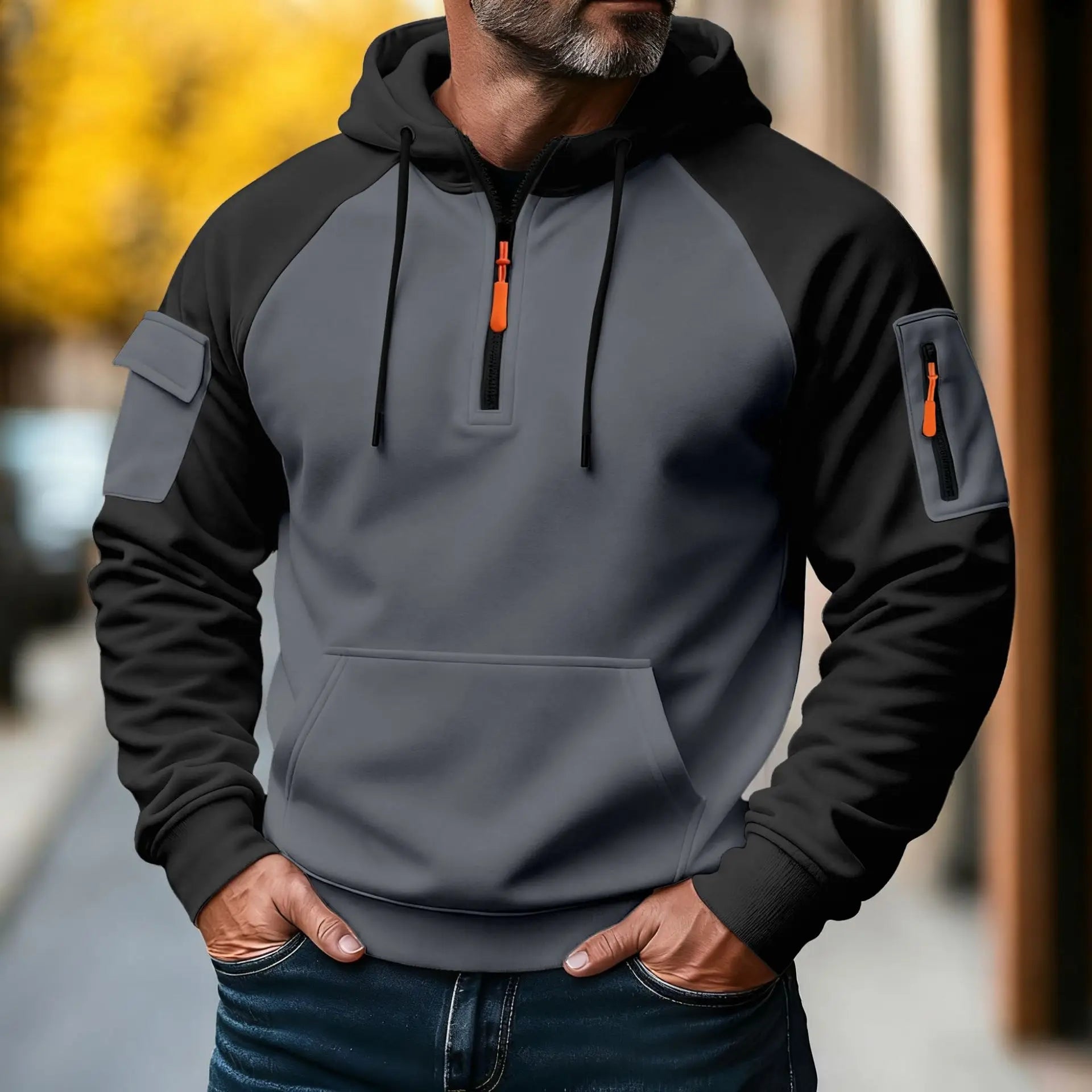 Giacca Uomo | Cappuccio e Chiusura Zip Regolabile