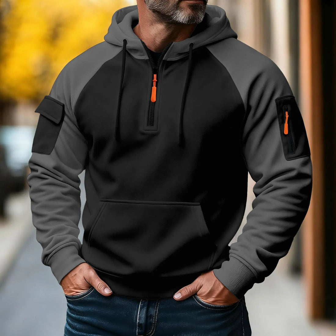 Giacca Uomo | Cappuccio e Chiusura Zip Regolabile