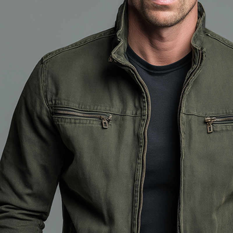 Giacca Uomo | Design Vintage con Zip