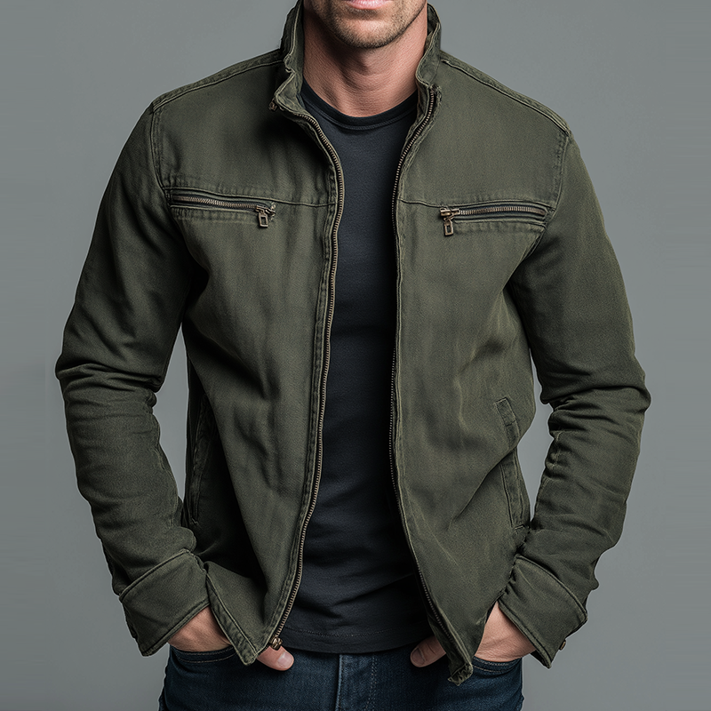 Giacca Uomo | Design Vintage con Zip