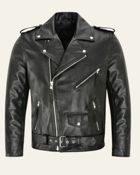 Giacca Uomo | Pelle Vegana con Zip e Colletto
