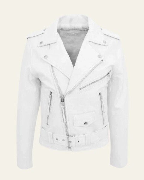 Giacca Uomo | Pelle Vegana con Zip e Colletto