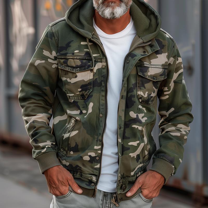 Men's Cargo Jacket | Hood & Utility Style