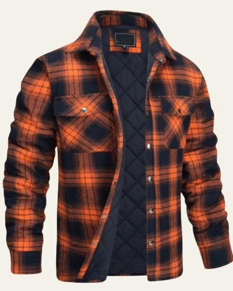 Giacca Camicia Uomo in Flanella Foderata Calda Versatile 2