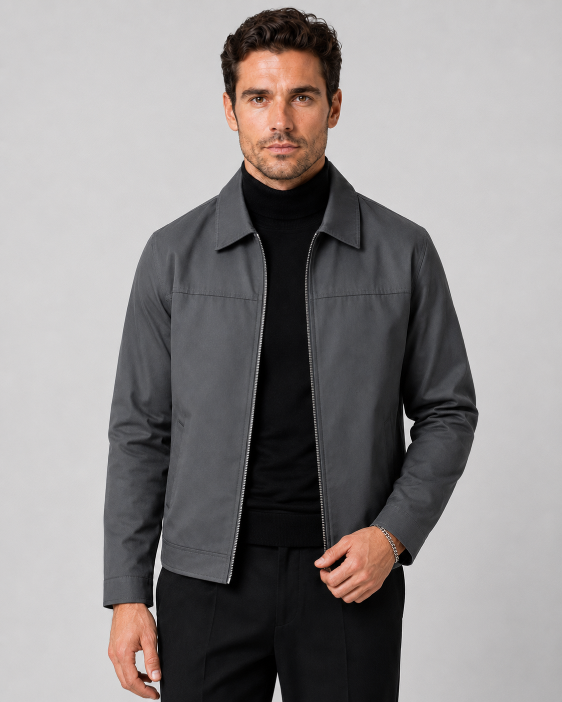 Giacca Harrington Uomo Classica con Zip 0