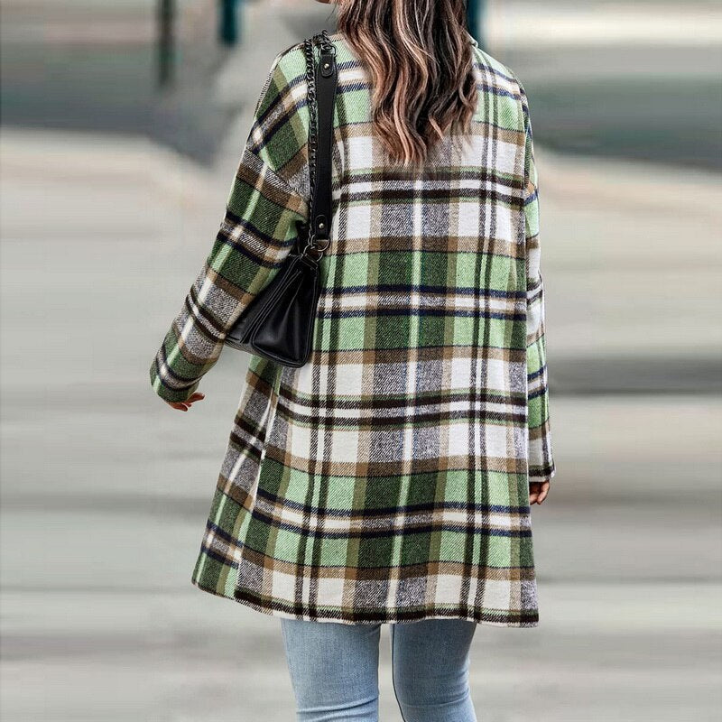 Giacca Regular Fit Donna – Casual, Con Bottoni, Adatta per Autunno e Inverno 7