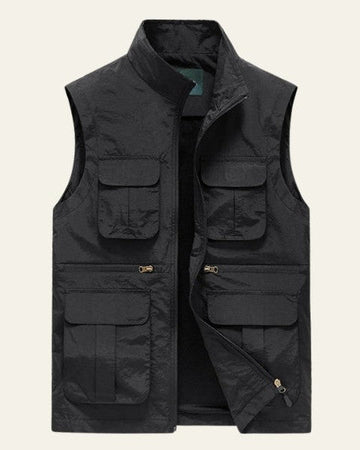 Gilet Uomo Multitasche Leggero Tessuto Tecnico Pratico 0