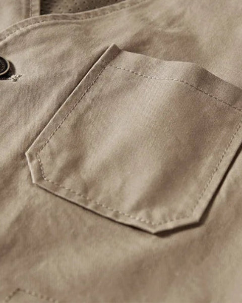 Gilet Uomo in Cotone Taglio Dritto Tasche Funzionali Sobrio 6