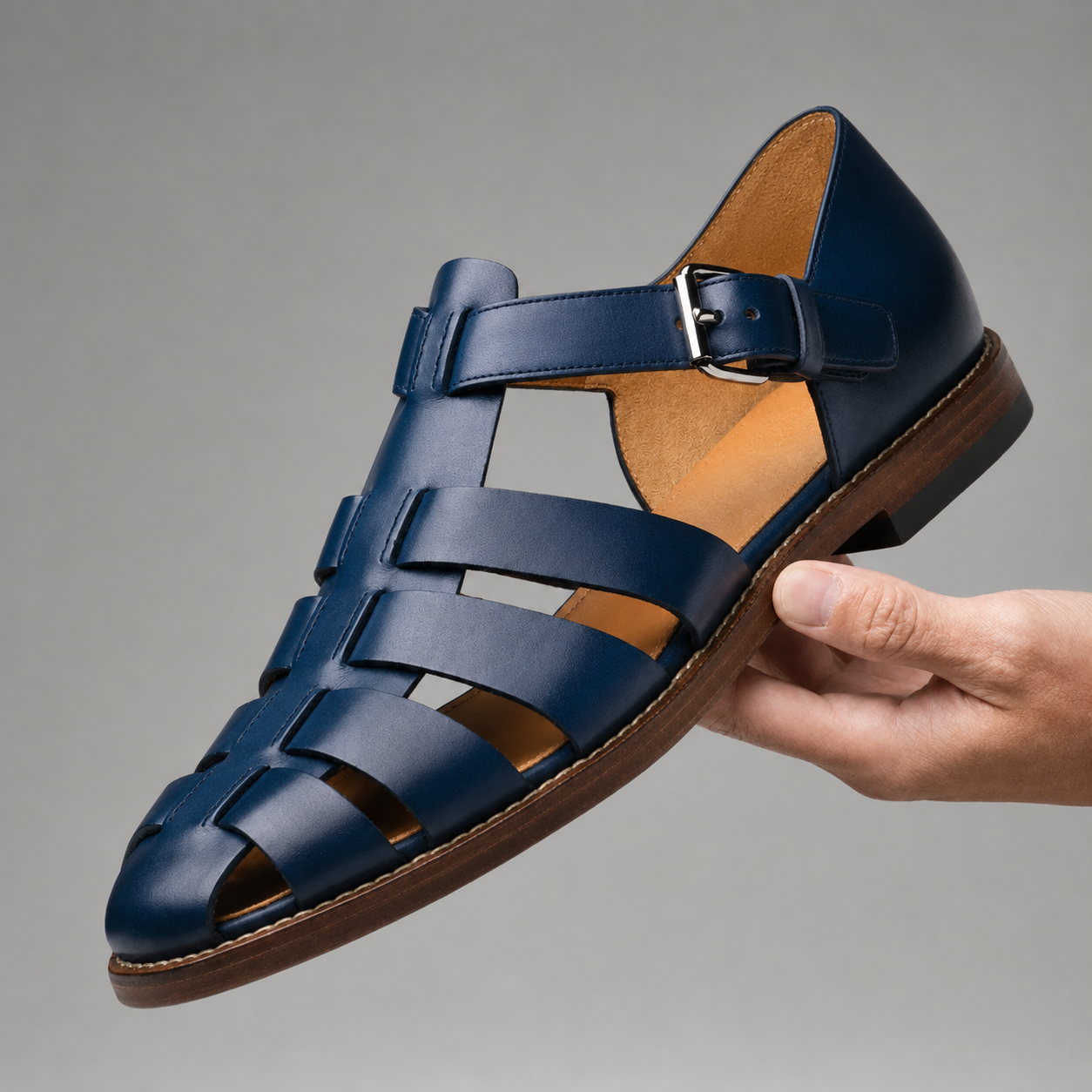 Giorgio — Sandalo Artigianale in Pelle Intrecciata 1