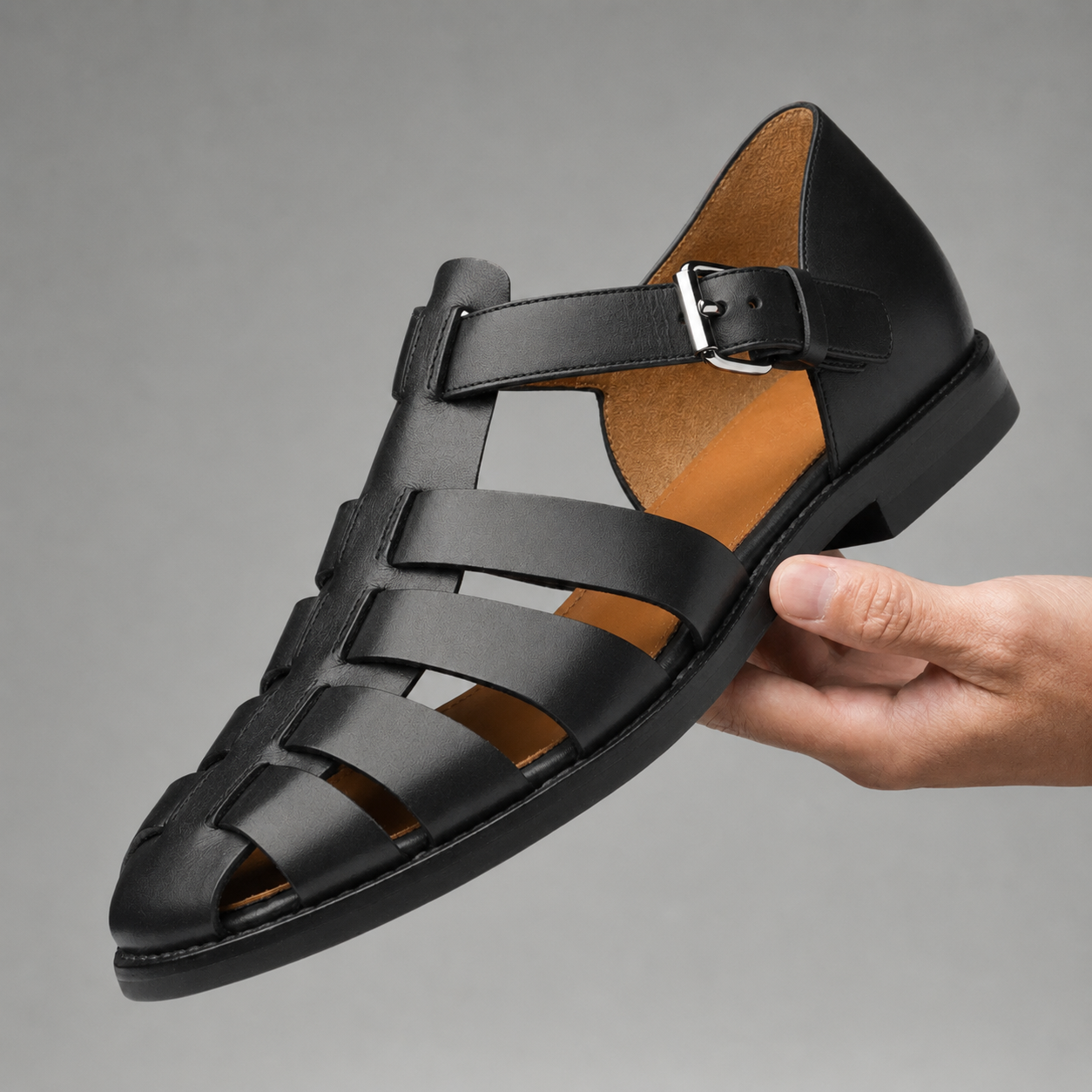 Giorgio — Sandalo Artigianale in Pelle Intrecciata 2