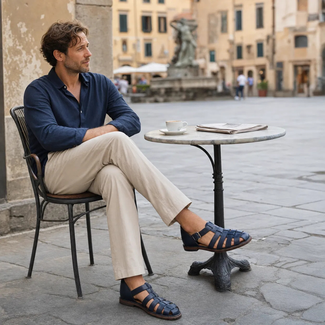 Giorgio — Sandalo Artigianale in Pelle Intrecciata 5