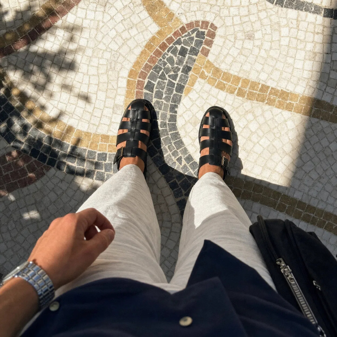 Giorgio — Sandalo Artigianale in Pelle Intrecciata 8
