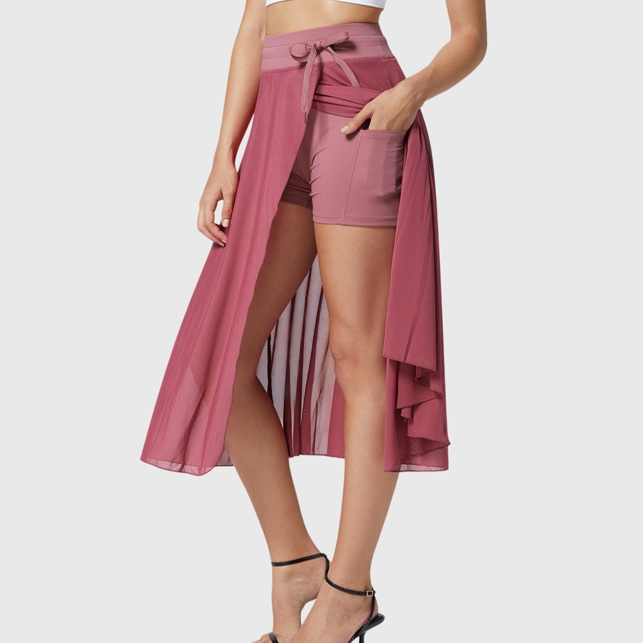 Gonna Donna 2 in 1 | Shorts Integrati & Gonna Fluida con Spacco