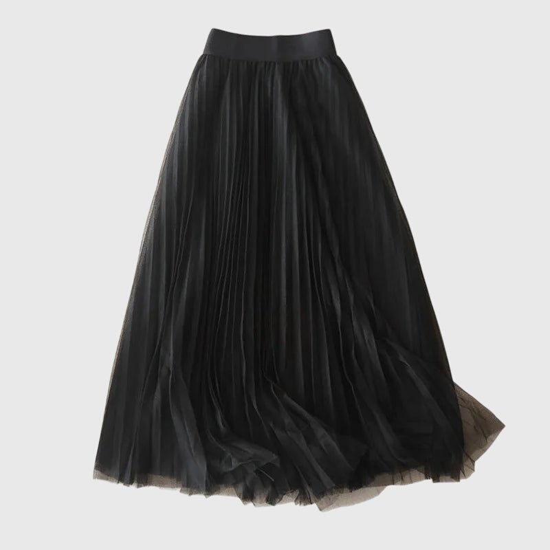 Gonna Donna in Tulle | Plissettata & Vita Alta Elasticizzata