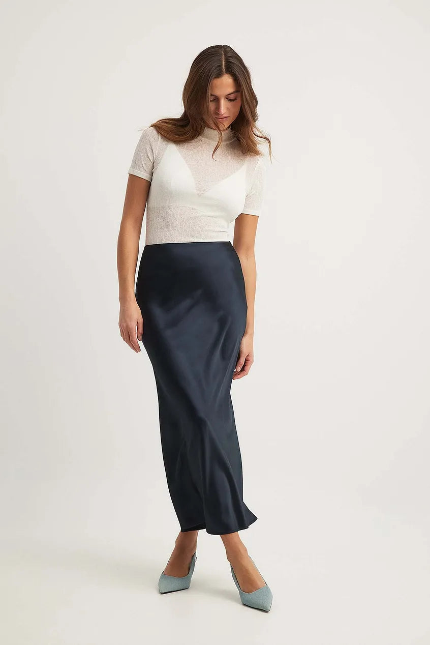 Gonna Midi a Vita Alta per Donne – Adatta per Occasioni Casual e Diverse 8
