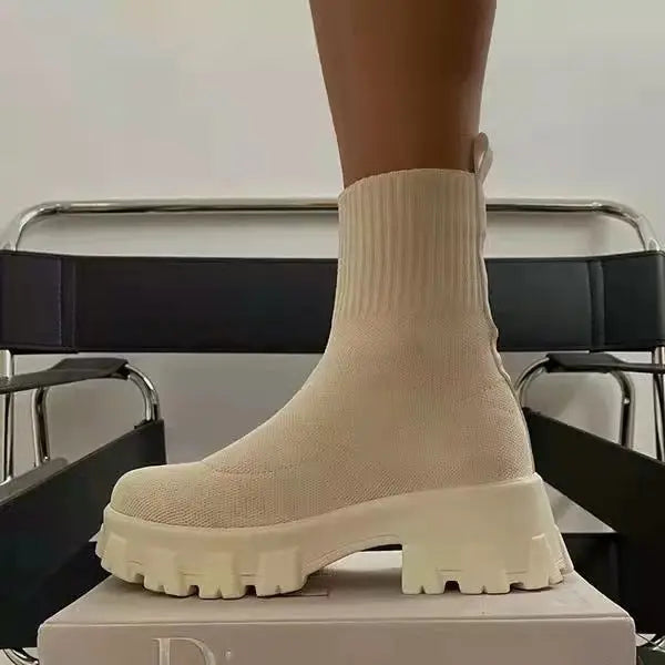 High-Top Sock Boots for Women – Stylish &amp; Comfortable