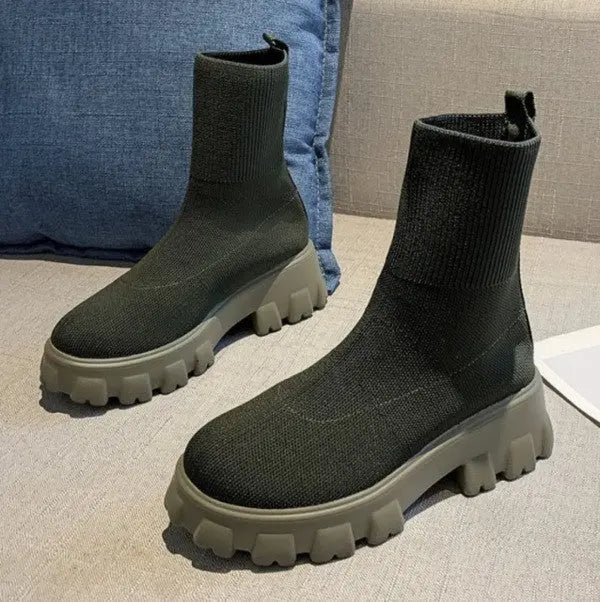 High-Top Sock Boots for Women – Stylish &amp; Comfortable