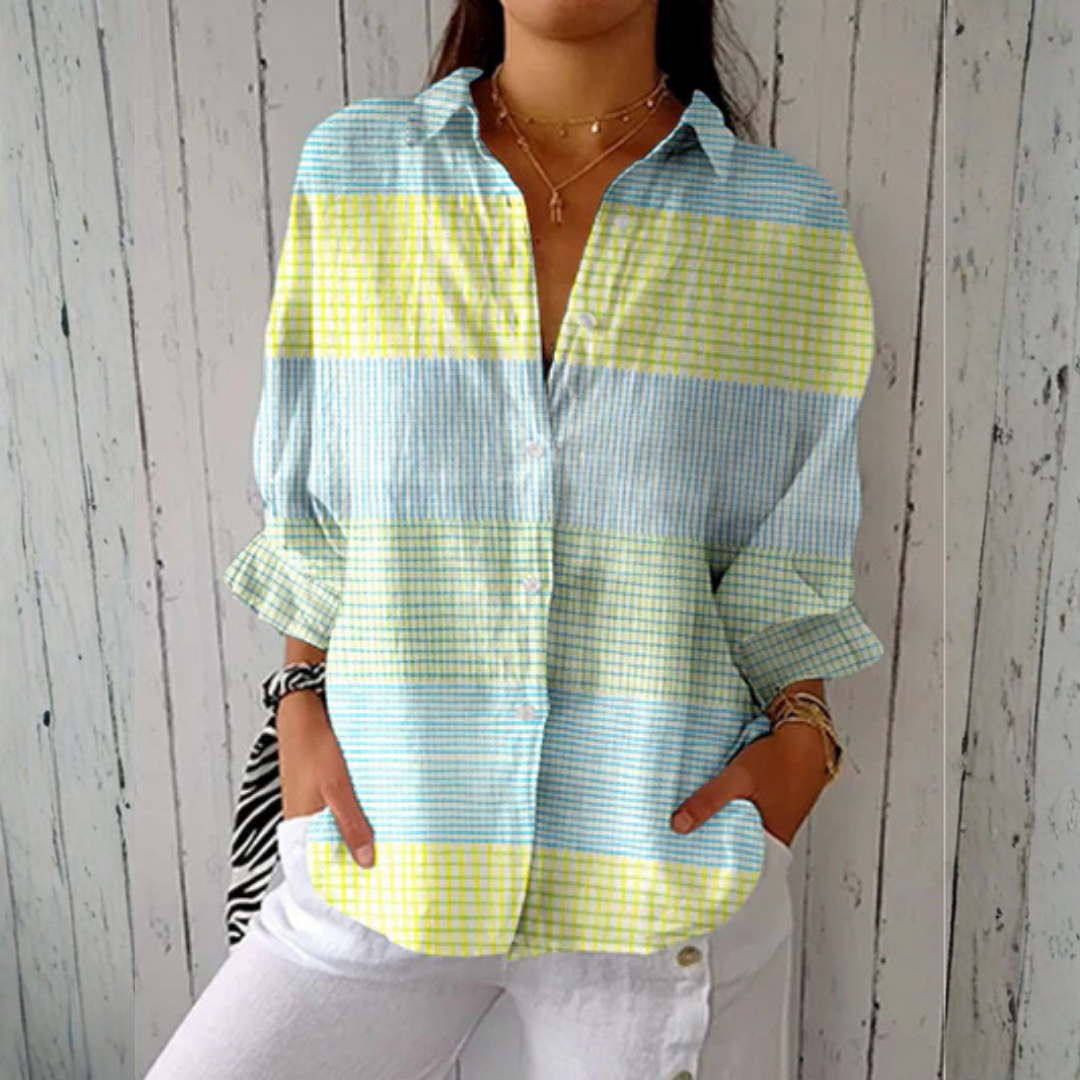 Holly™ | Blusa a Quadretti Pastello 0