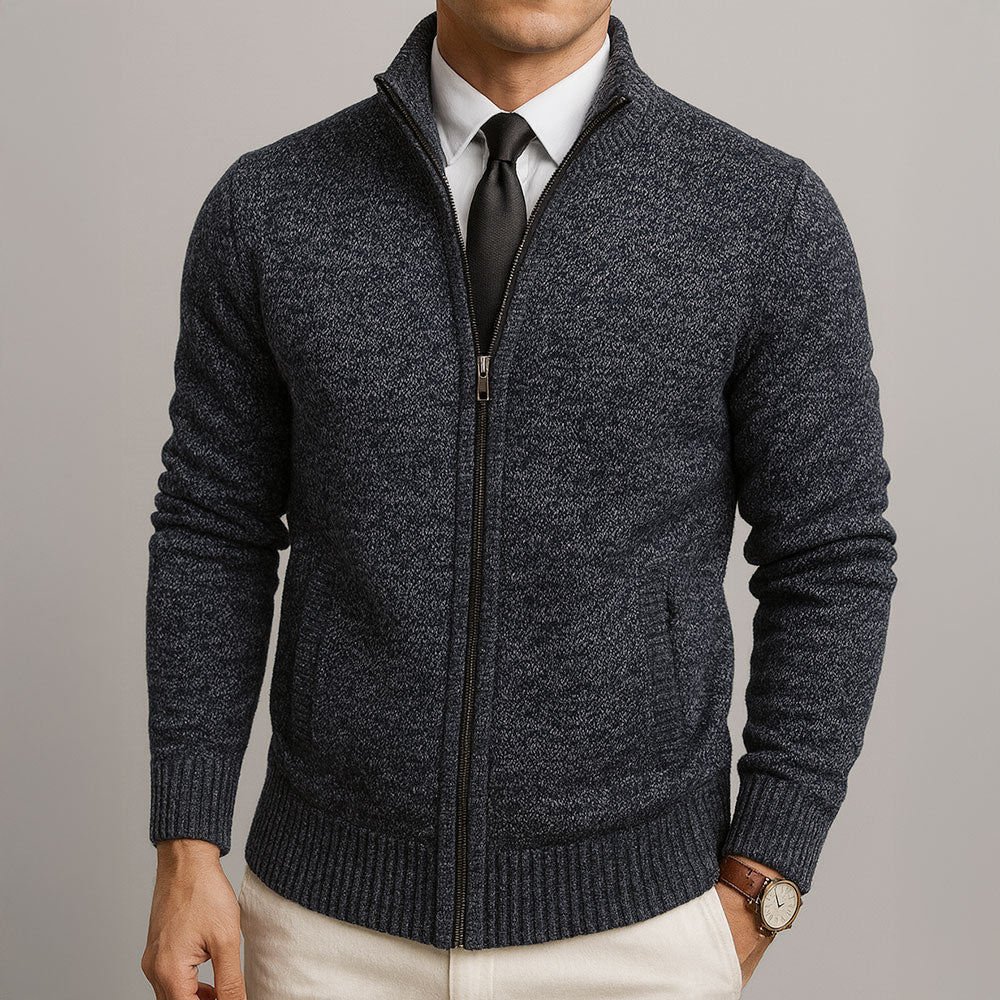 Jake – Cardigan Con Cerniera In Lana Merino 0