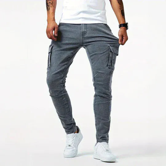 Jeans Cargo Uomo | Tasche Laterali & Comfort Quotidiano