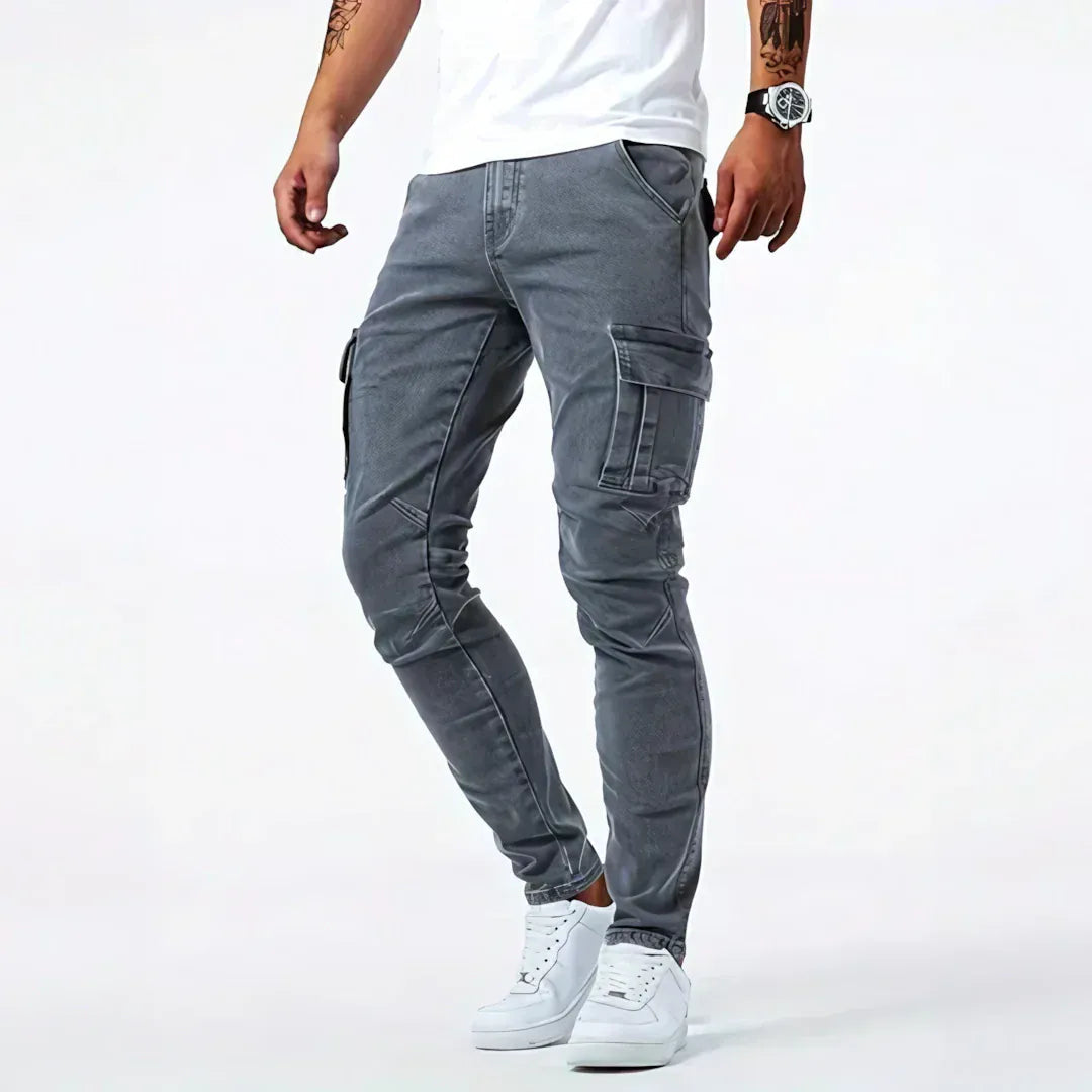 Jeans Cargo Uomo | Tasche Laterali & Comfort Quotidiano