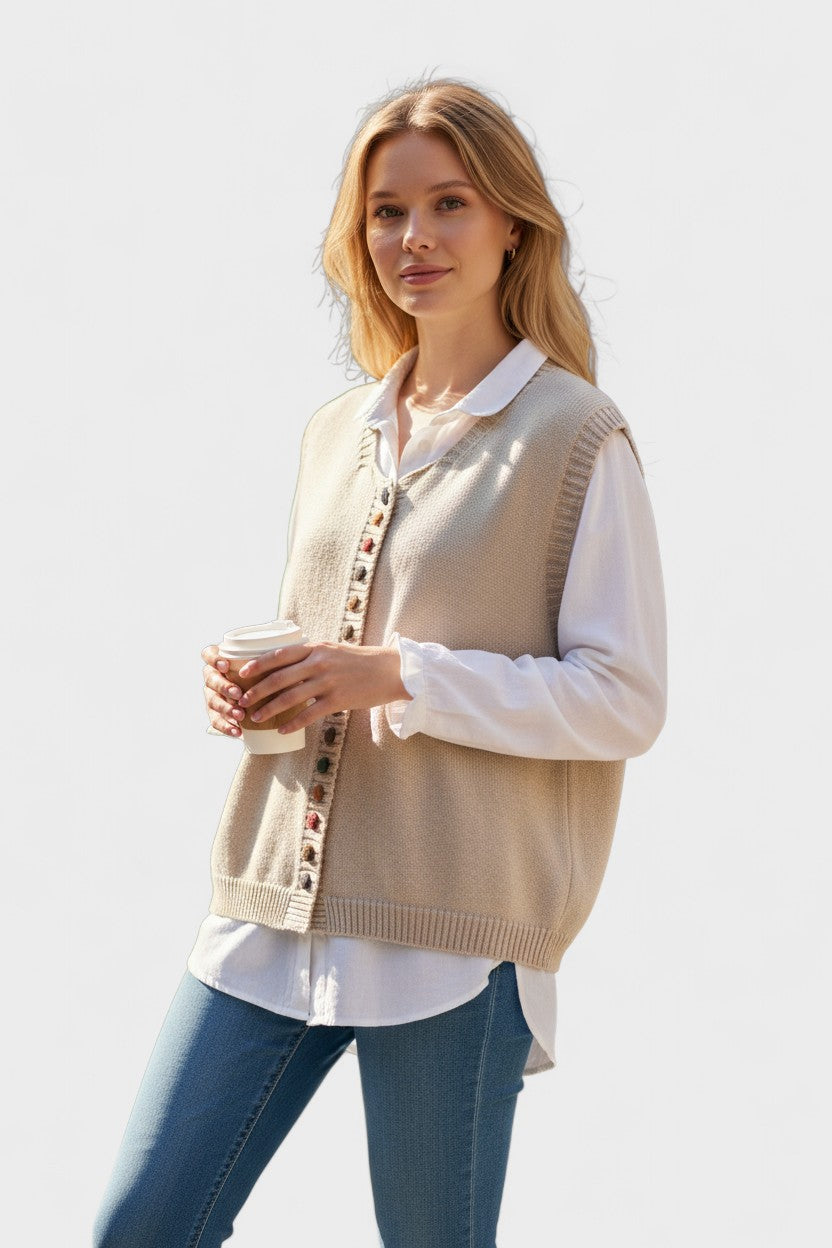 Karmen™ | Gilet Lavorato Elegante 2
