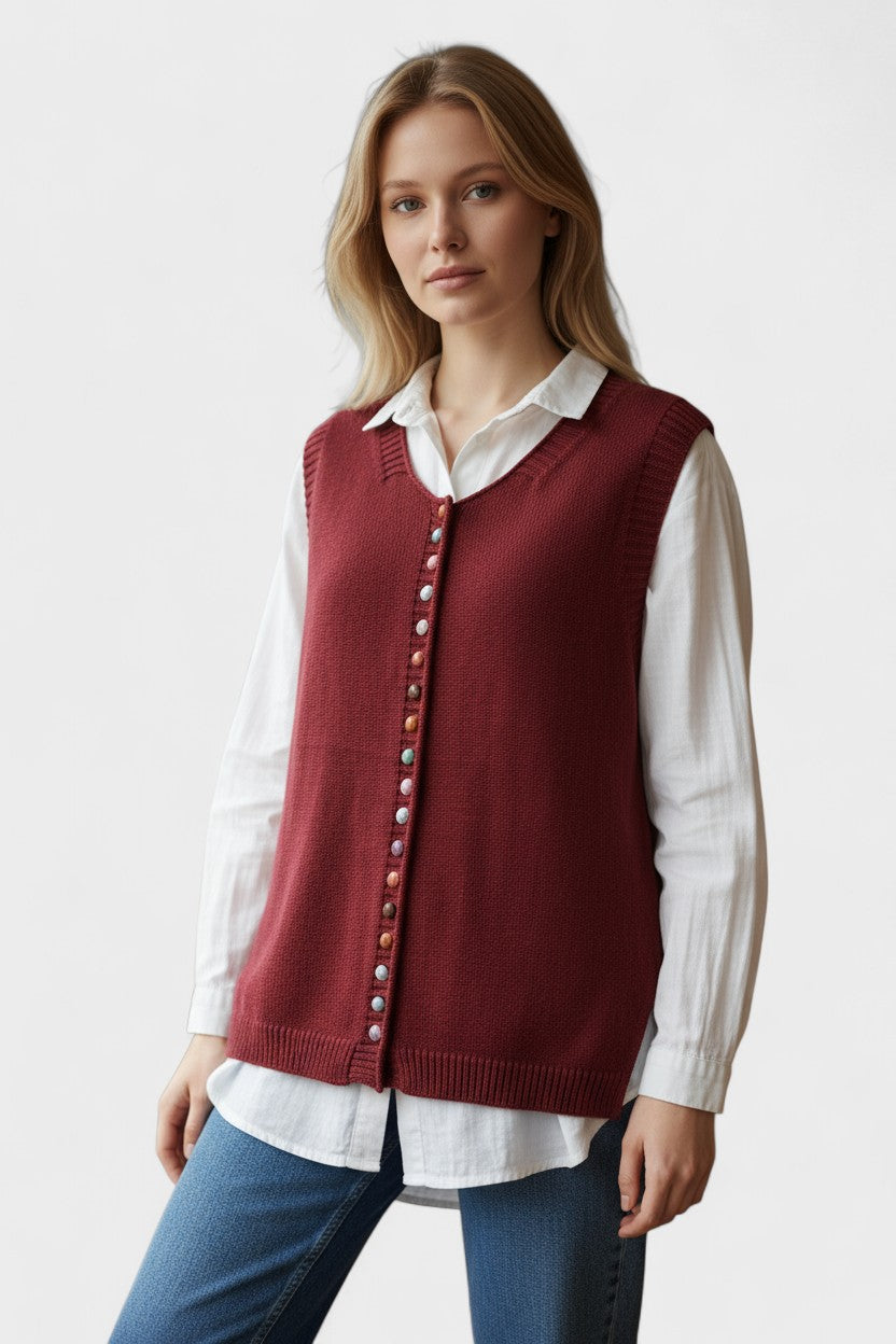 Karmen™ | Gilet Lavorato Elegante 6