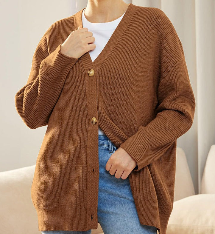 Evelyn | Women’s Winter Knit Casual Button Up  Cardigan Caliboot