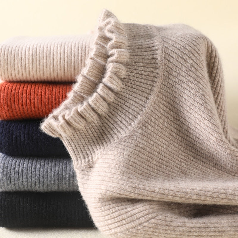 Dolcevita Donna | Collo Arricciato con Polsini a Volant