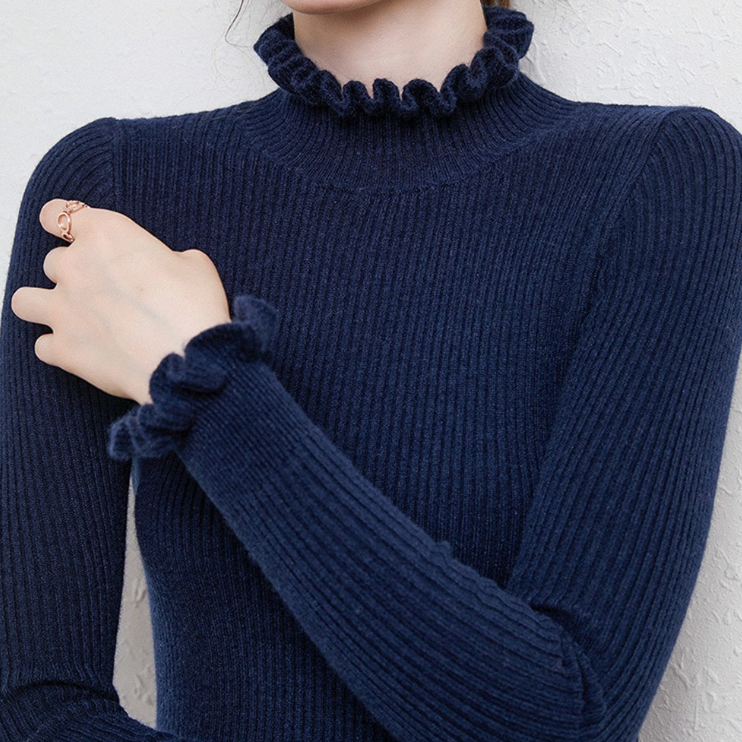 Dolcevita Donna | Collo Arricciato con Polsini a Volant