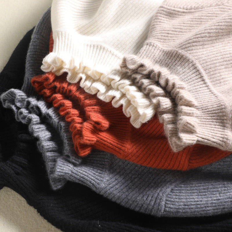 Dolcevita Donna | Collo Arricciato con Polsini a Volant