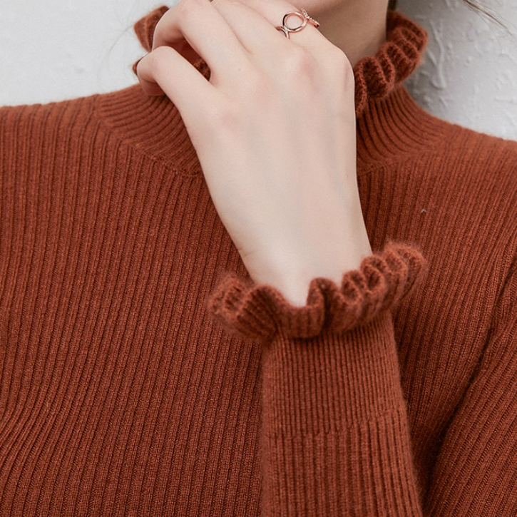 Dolcevita Donna | Collo Arricciato con Polsini a Volant