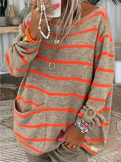 Leonie's Maglione a righe chic 0