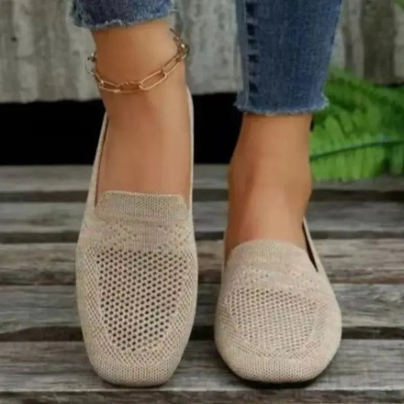 Lightweight Slip-On Sneakers for Women – Stylish &amp; Comfortable White Footwear