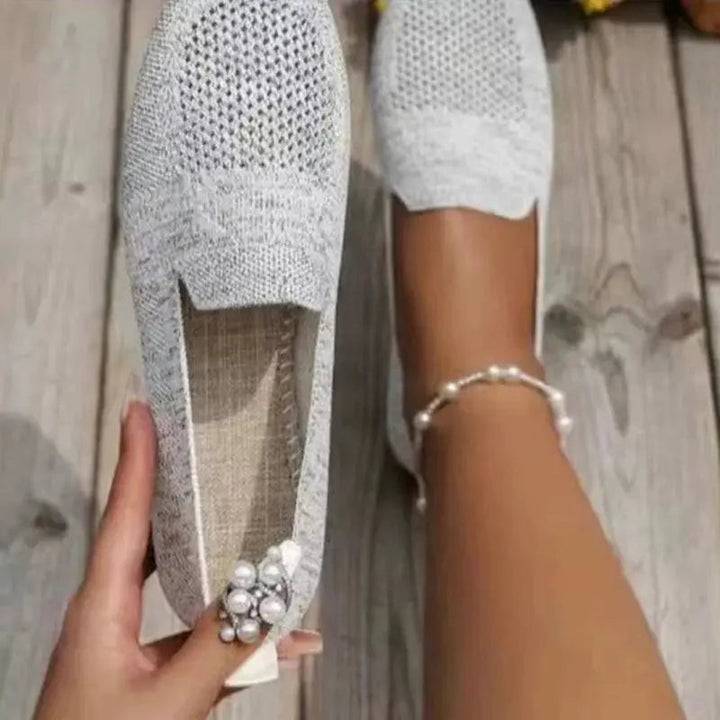 Lightweight Slip-On Sneakers for Women – Stylish &amp; Comfortable White Footwear