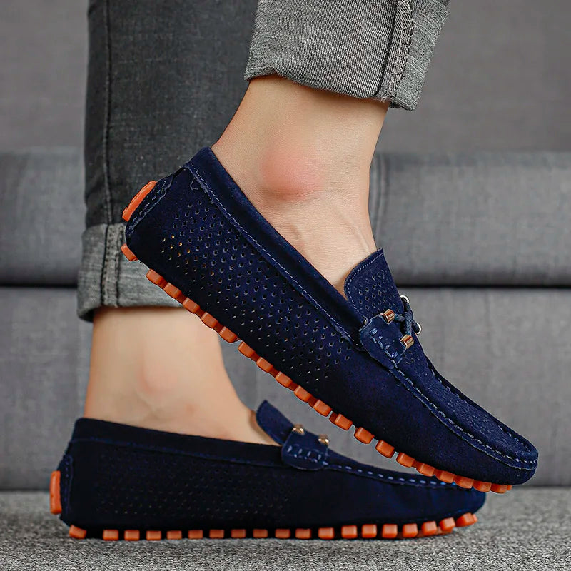Loafer da uomo con dettaglio traforato e design slip-on 2