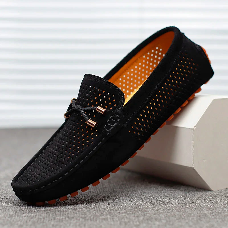 Loafer da uomo con dettaglio traforato e design slip-on 3