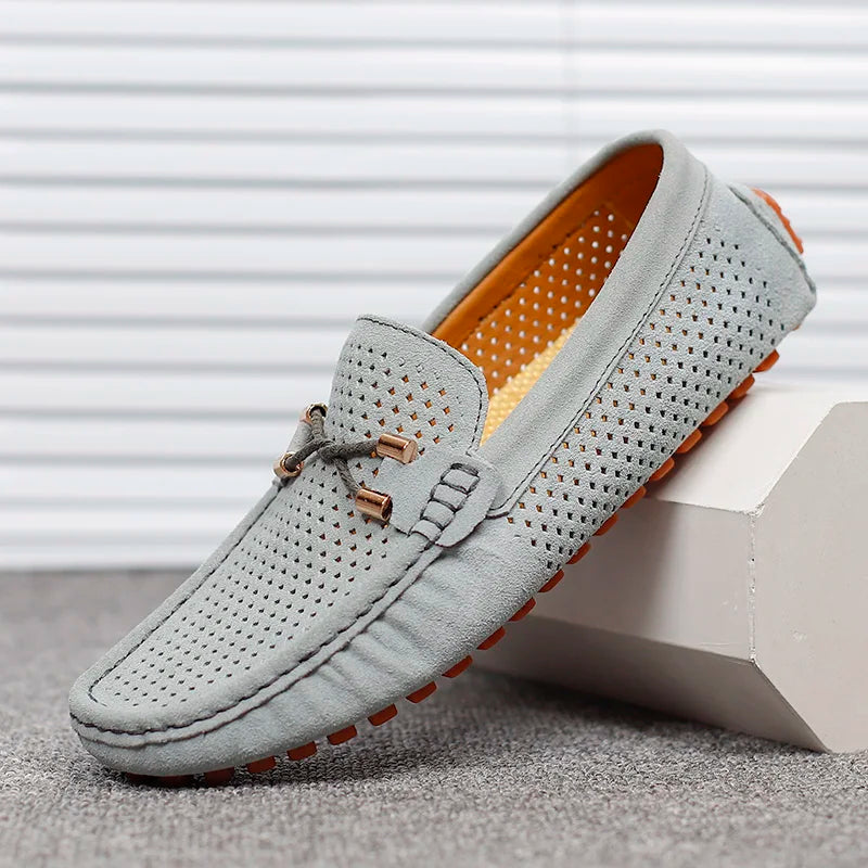 Loafer da uomo con dettaglio traforato e design slip-on 5