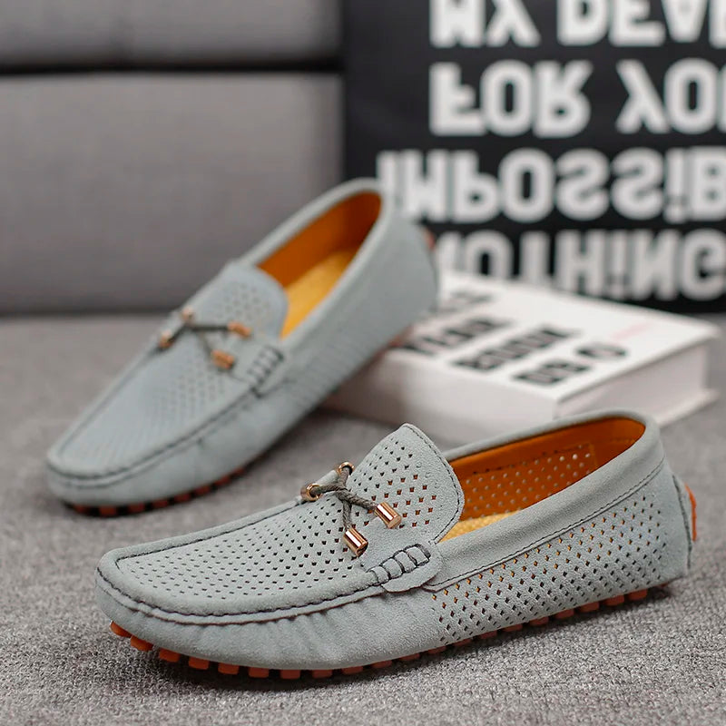 Loafer da uomo con dettaglio traforato e design slip-on 6