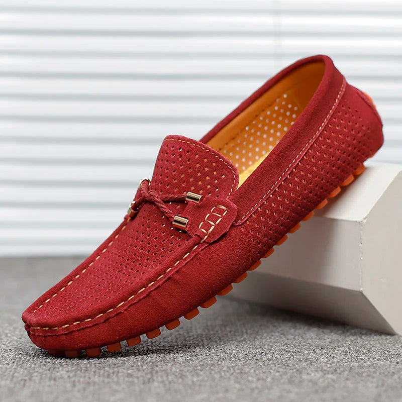 Loafer da uomo con dettaglio traforato e design slip-on 8