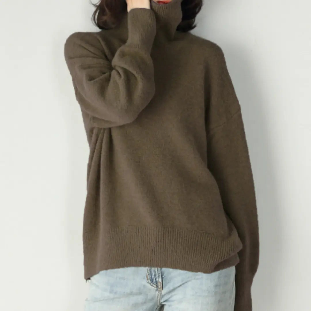 Loose Knitted Turtleneck Sweater for Women – Cozy &amp; Stylish for Fall/Winter 13