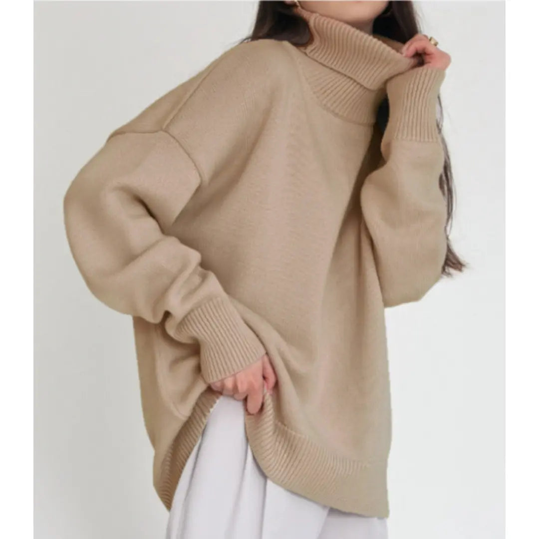 Loose Knitted Turtleneck Sweater for Women – Cozy &amp; Stylish for Fall/Winter 6