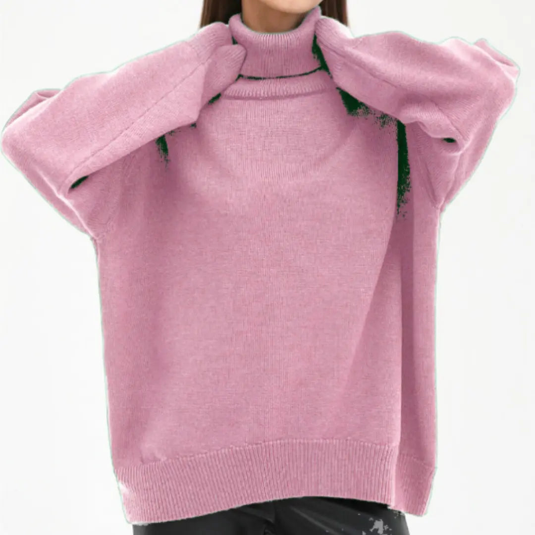 Loose Knitted Turtleneck Sweater for Women – Cozy &amp; Stylish for Fall/Winter 9
